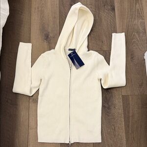 Brandy Melville Cream Hooded Sweater